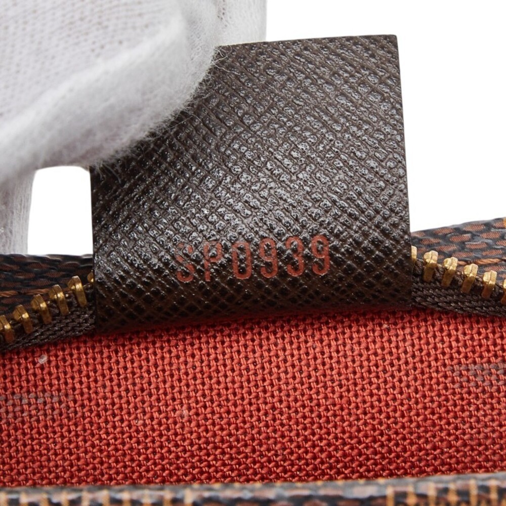 LOUIS VUITTON Authentic Brown Damier Leather Pouch - Picture 11 of 11